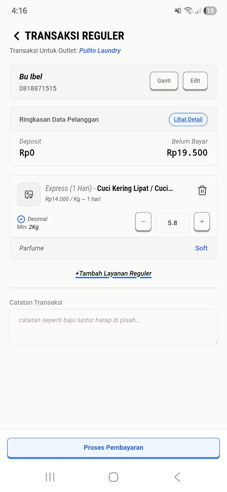Pilih Layanan