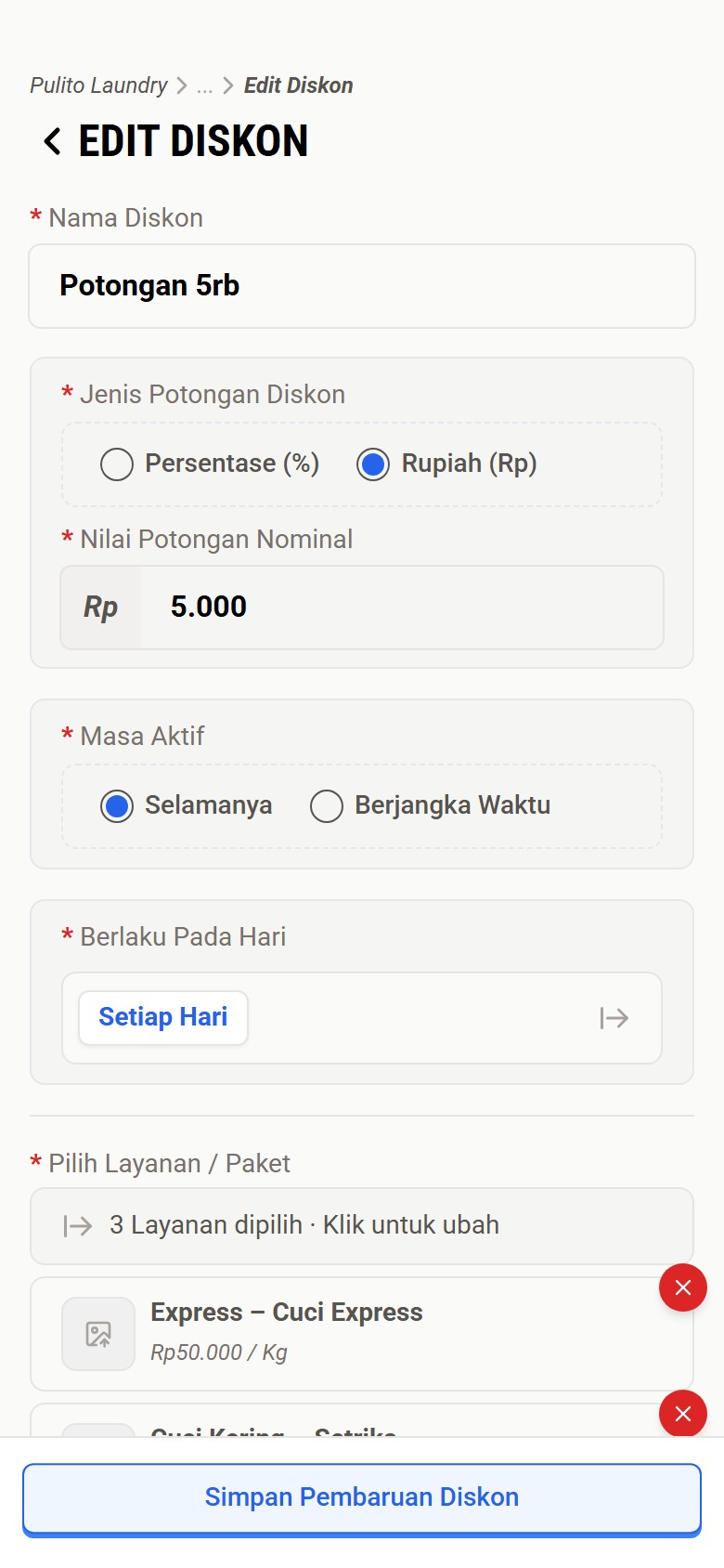 Detail Diskon