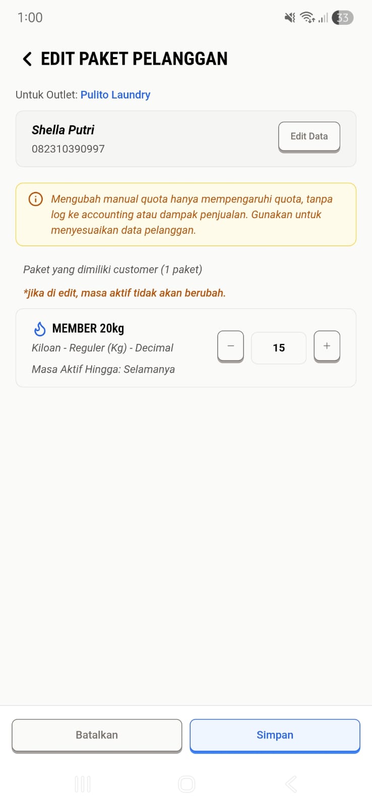 Edit Manual Paket