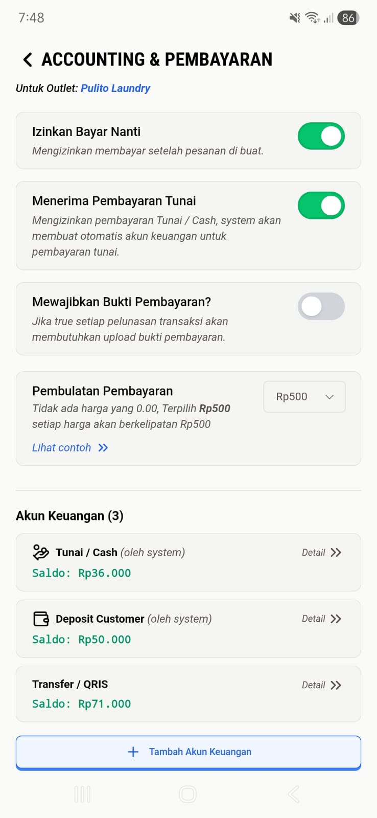 Atur Cara Bayar